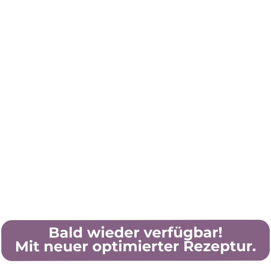 Bald wieder verfügbar! Mit neuer optimierter Rezeptur. Bald wieder verfügbar! Mit neuer optimierter Rezeptur.