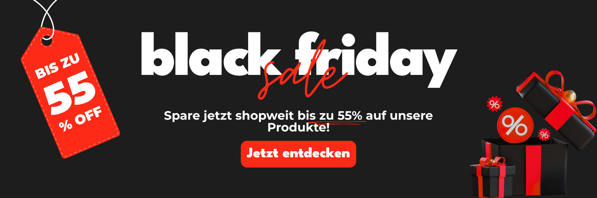 Black Friday Angebot - Bis zu 55% Rabatt