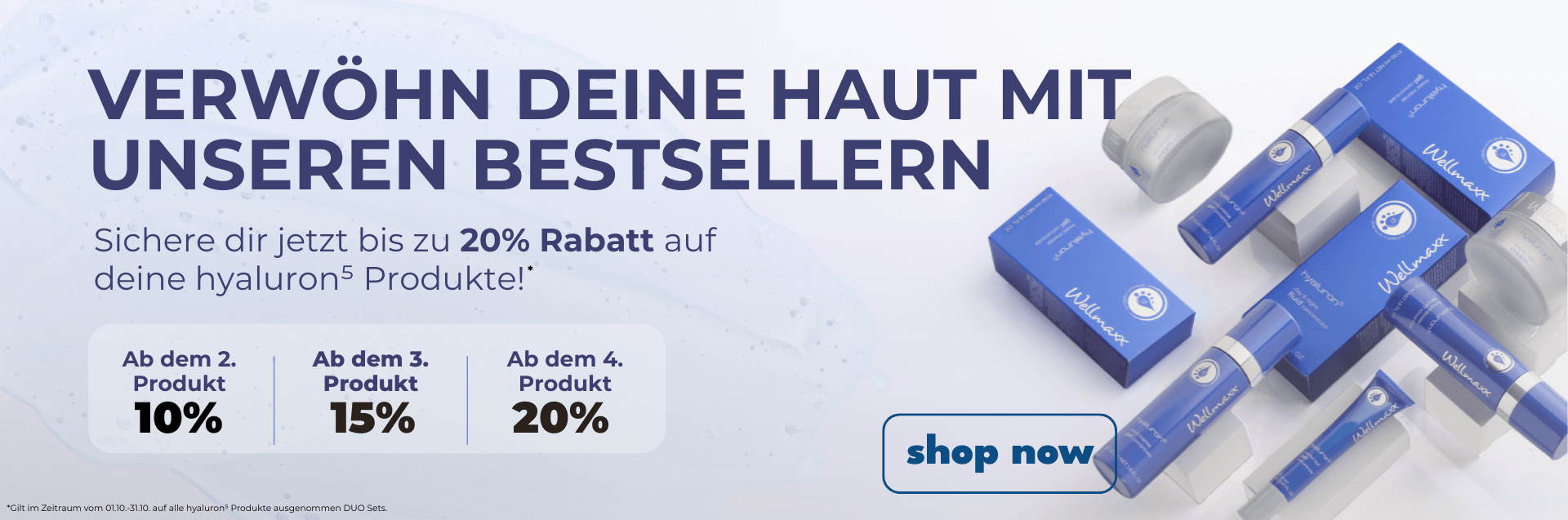 Oktoberangebot - hyaluron⁵ Staffelung, bis zu 20% Rabatt